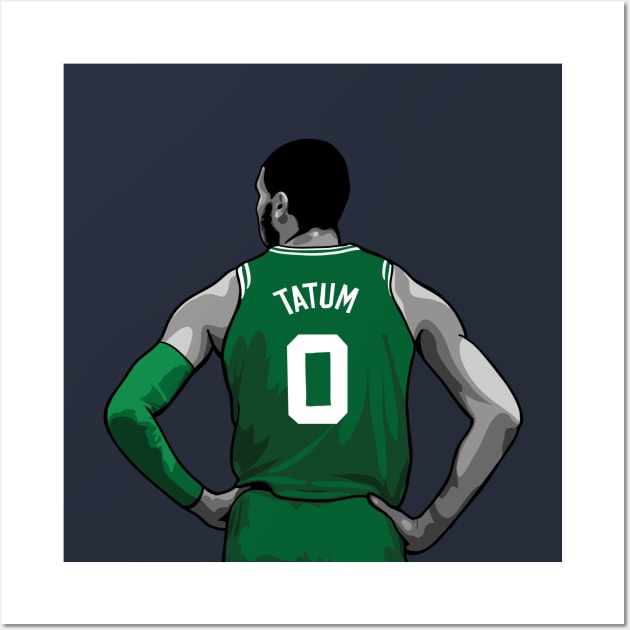 Jayson Tatum Vector Standing Wall Art by qiangdade